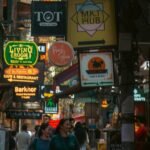 Late-night restaurant street scene in Delhi illustrating extended operating hours