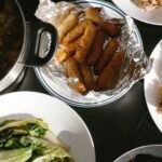 A diverse food spread representing major food trends in 2026